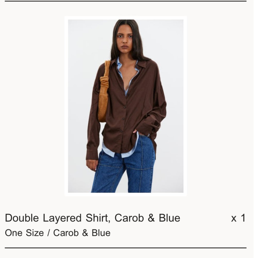 Source Unknown layered button up